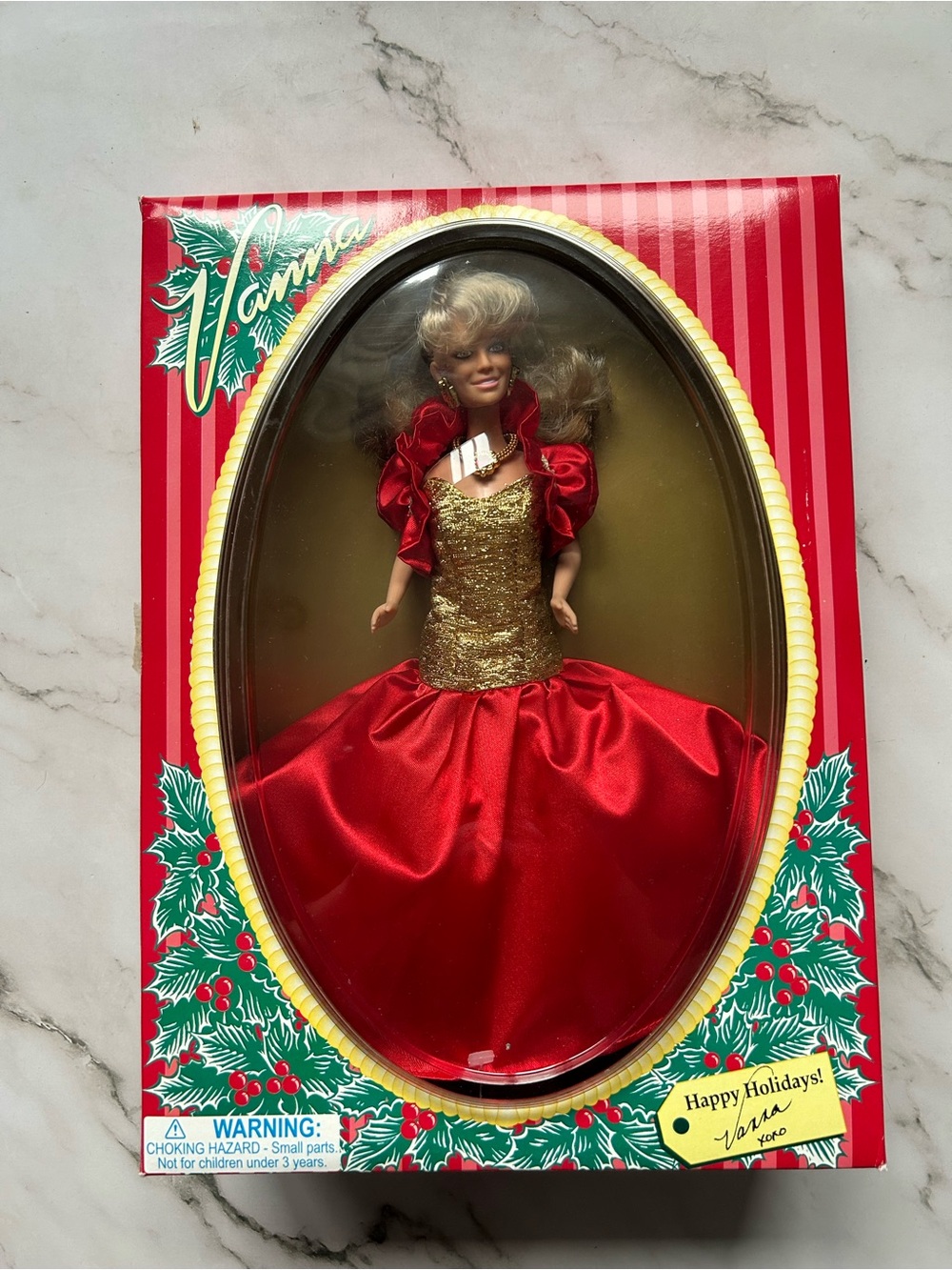 Happy Holidays Vanna White Doll